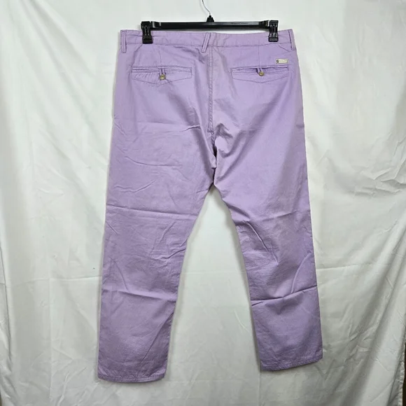 Sean John Men's Y2K Lavender Purple Classic Chino Vintage Preppy Pants 38x30